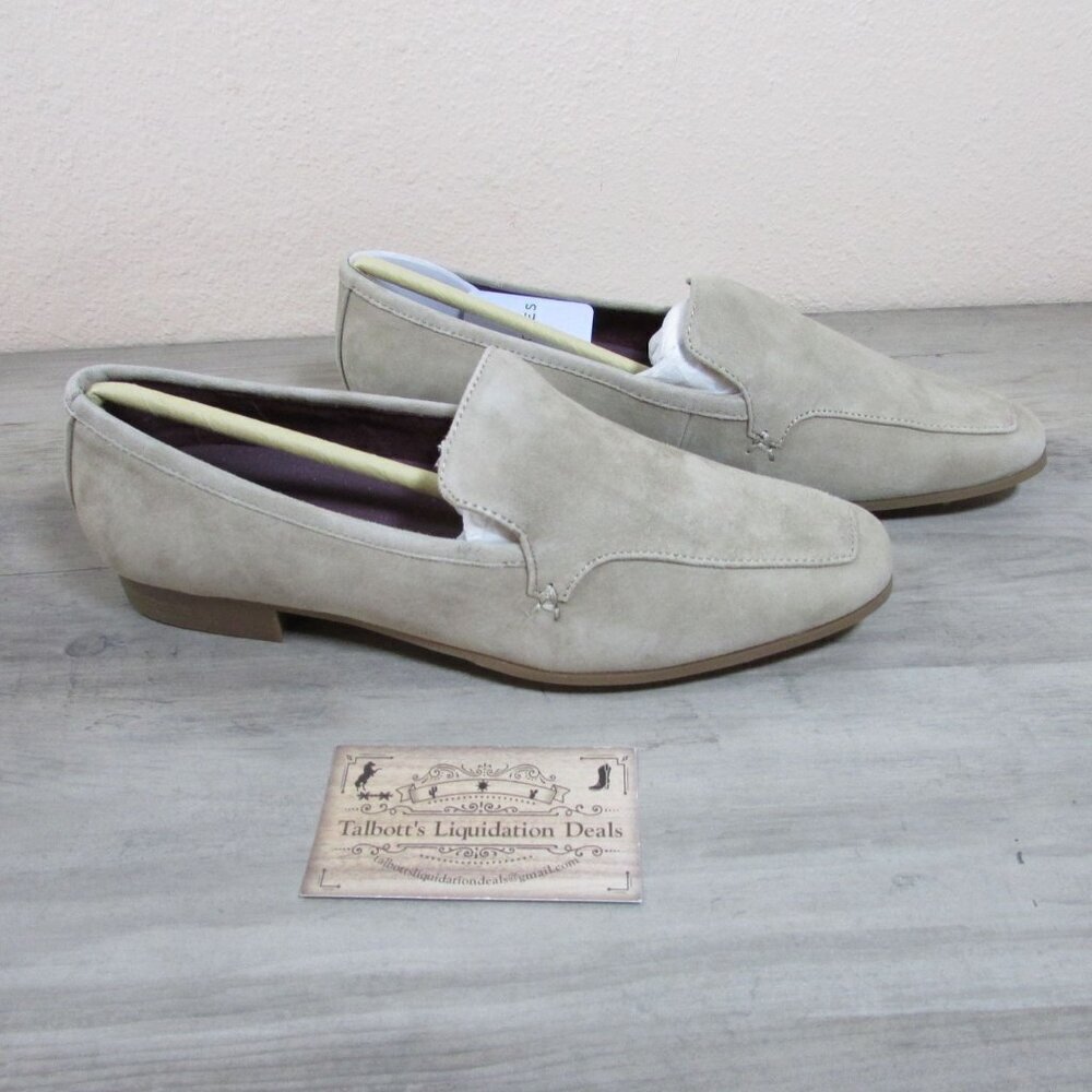 Aerosoles Women's 7.5 Paynes Casual Flat French Coat Tan Suede